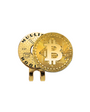 Bitcoin golf ball marker with magnetic hat clip