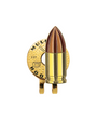 Bullet golf ball marker with magnetic hat clip