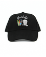 Black cap with 'Buckets' logo on a white background