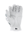 GOAT golf glove white palm with a brand logo on a white background