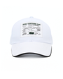 White cap with Golf Excuses text on a white background