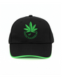 Black cap with green embroidered leaf and 'High Handicap' text on a white background