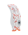 Mulligan Hooligan 'Flamingo Putt' glove with putting flamingos and small golf balls getting in the hole pattern on a white background