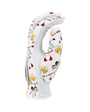 I'm a simple man golf glove with a unique funny design on a white background