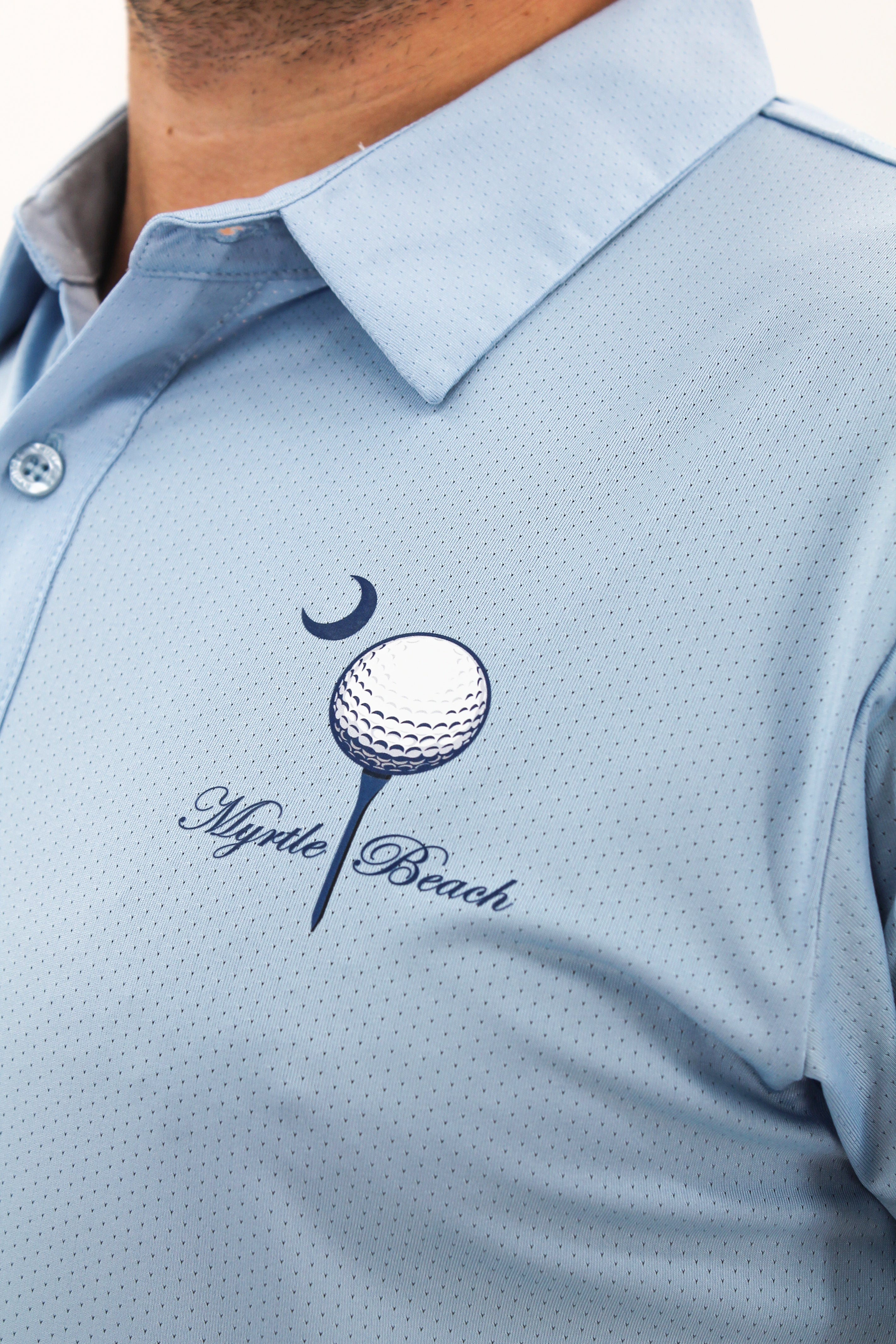 Palmetto Moon Men's Golf Polo | Printed Performance Shirt