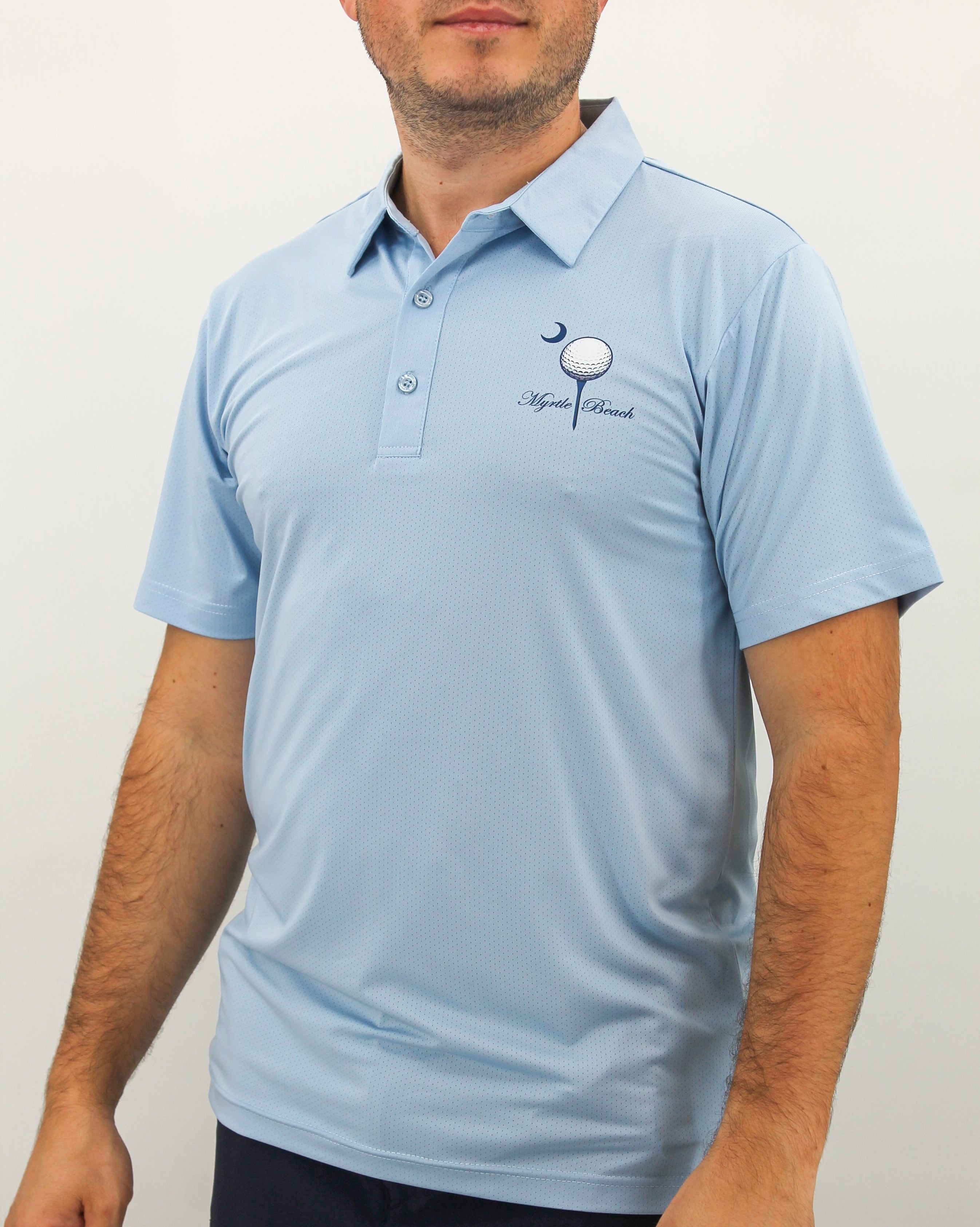 Palmetto Moon Men's Golf Polo | Printed Performance Shirt