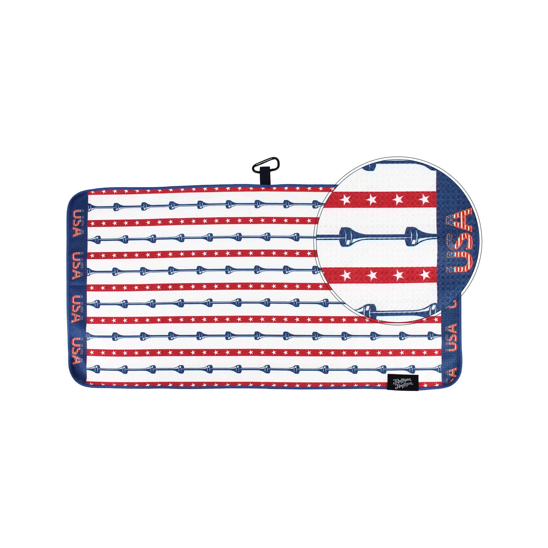 Patriotic USA golf towel by Mulligan Hooligan main picture