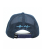 Navy blue cap with embroidered 'Mulligan Hooligan' text on a white background