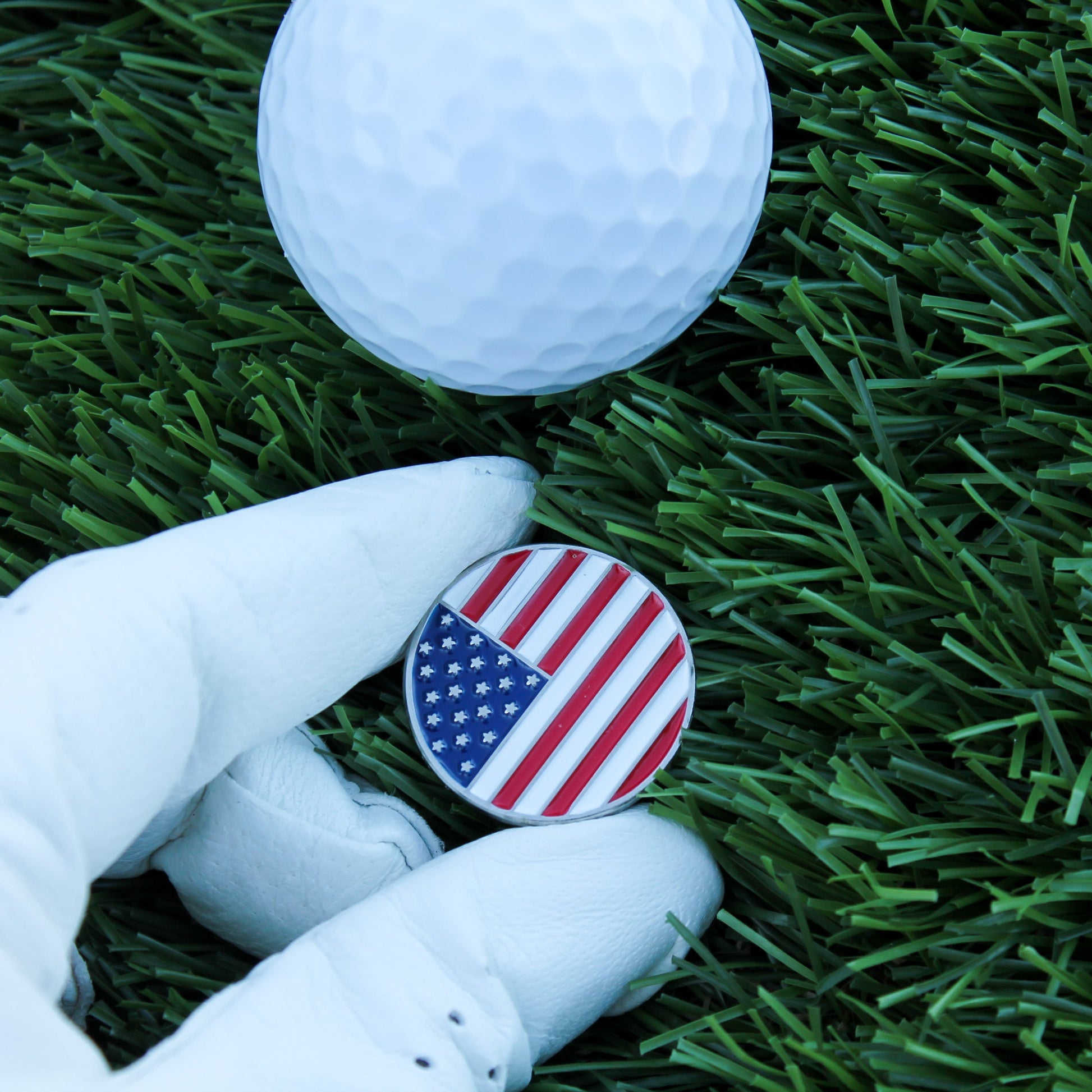 USA Round Flag
